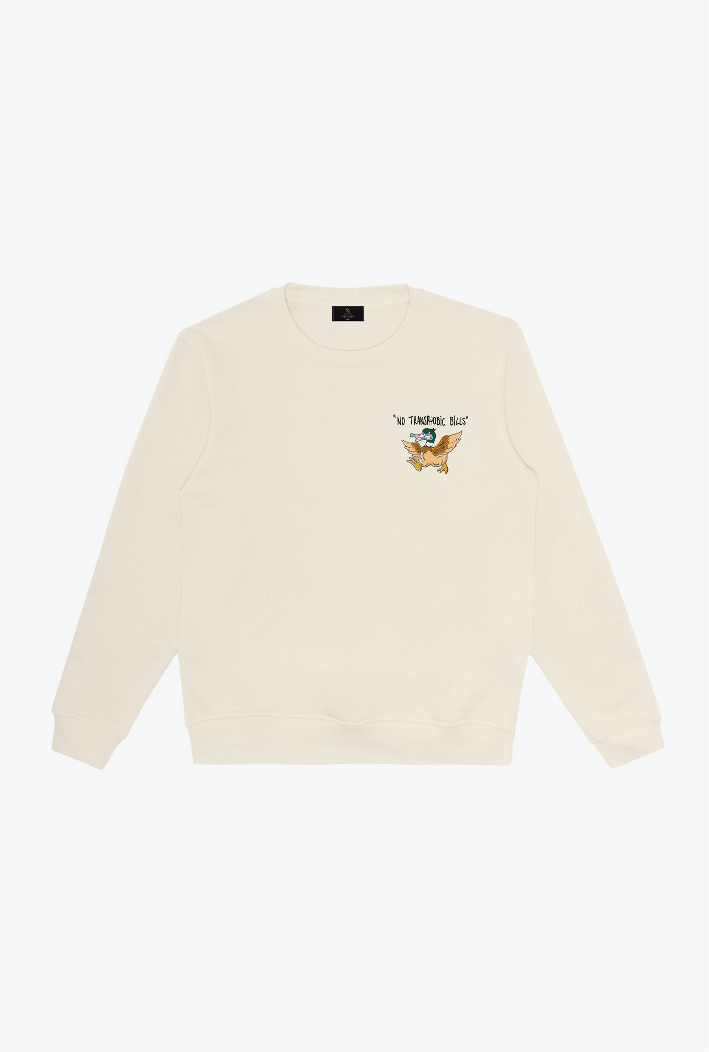 "Stop Transphobic Bills" Crewneck - Ivory