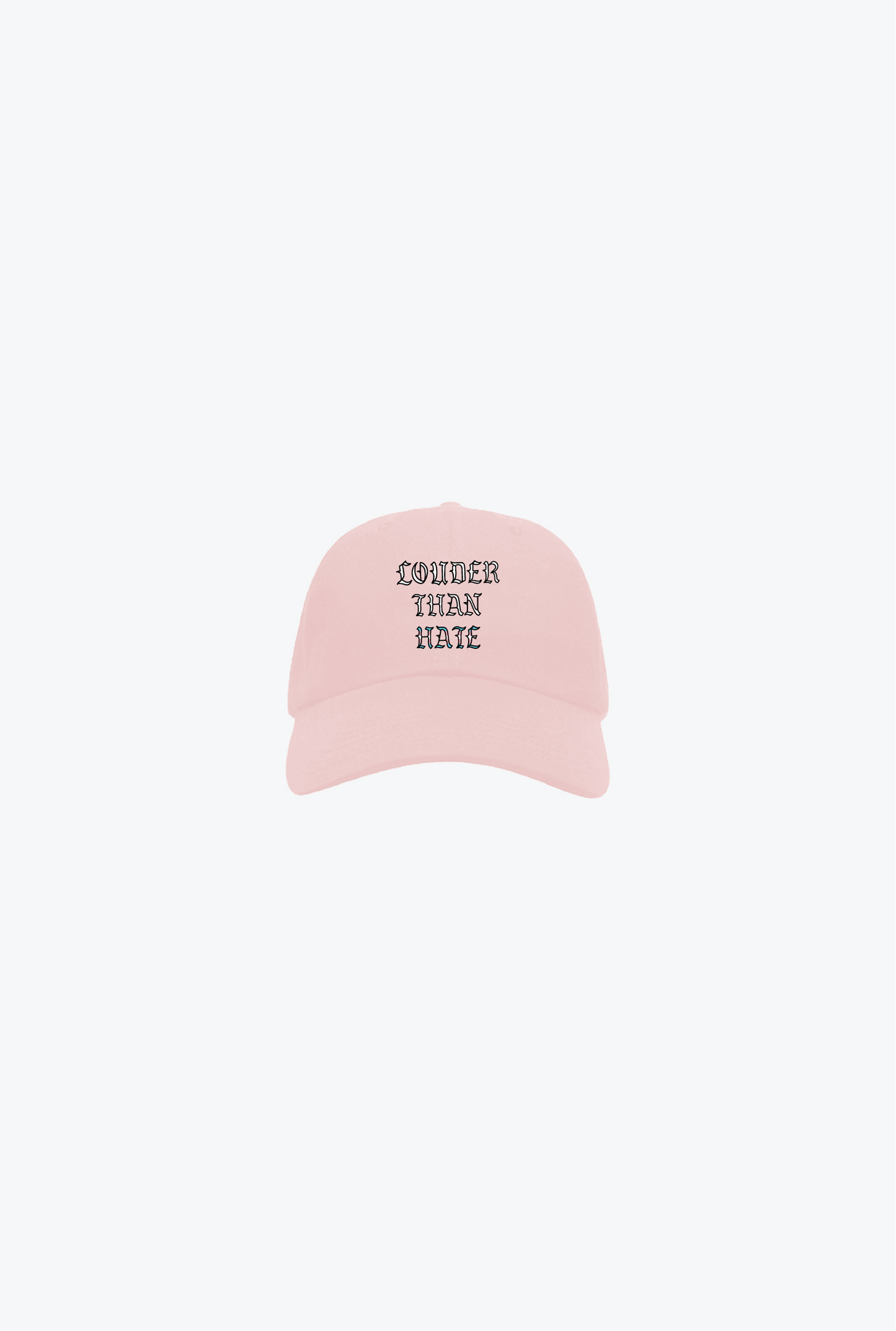 "Louder Than Hate" Dad Cap - Pink