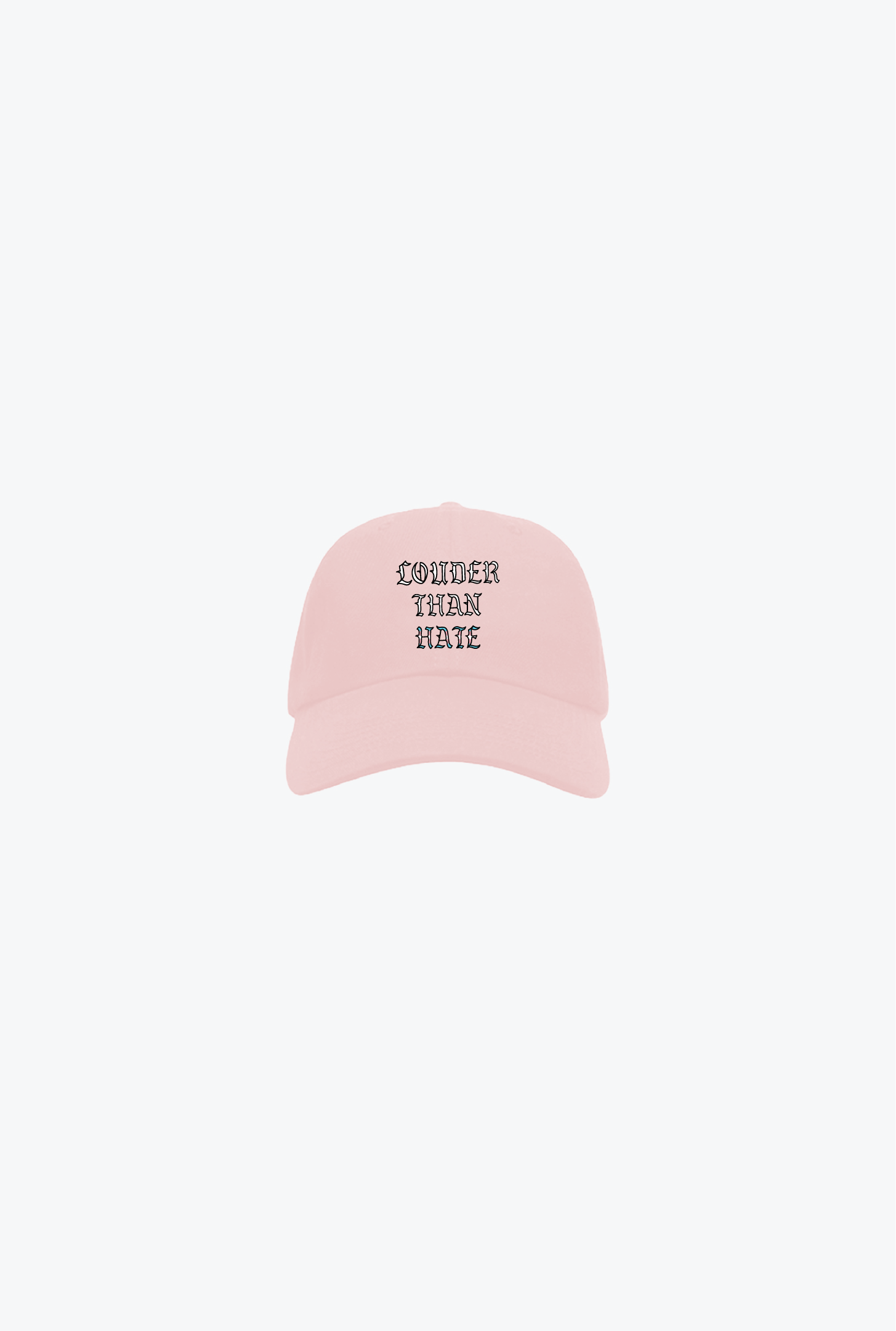 "Louder Than Hate" Dad Cap - Pink