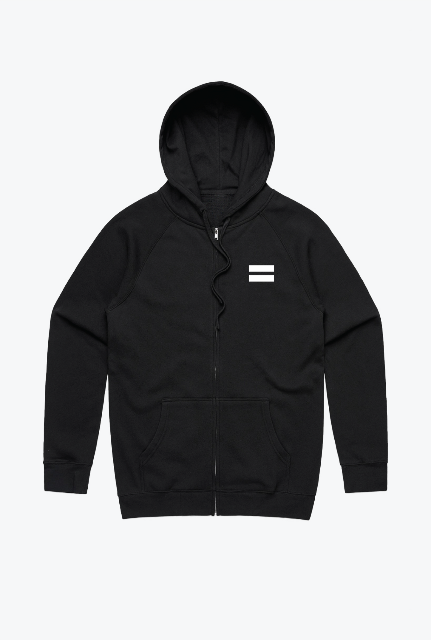 "Louder Than Hate" Zip Hoodie - Black