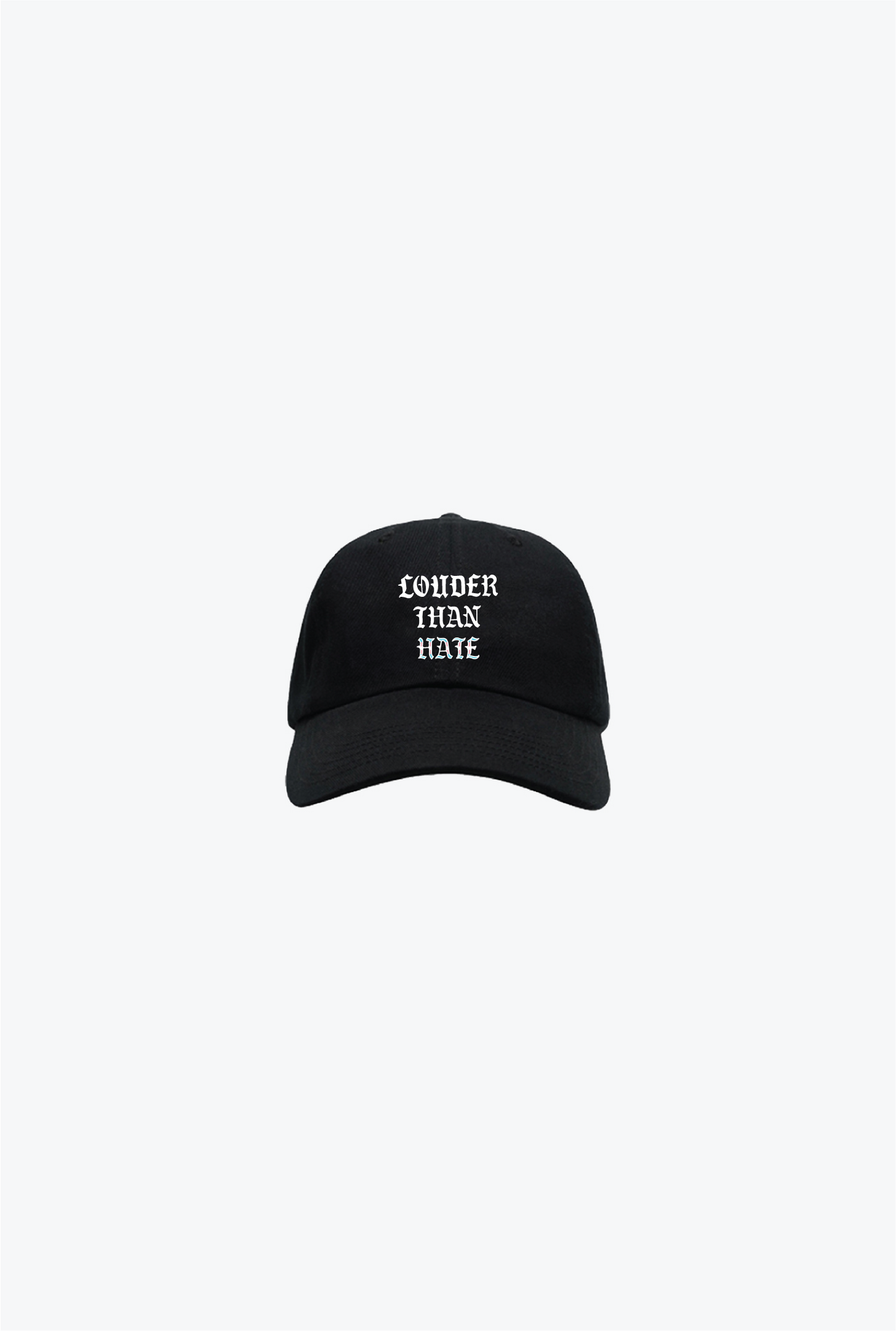 "Louder Than Hate" Dad Cap - Black